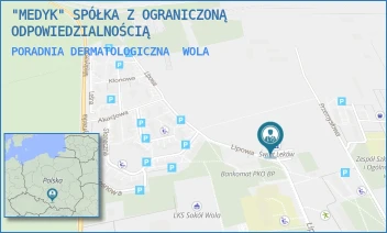 PORADNIA DERMATOLOGICZNA - "MEDYK" SPÓŁKA Z OGRANICZONĄ ODPOWIEDZIALNOŚCIĄ - LIPOWA  10,  WOLA