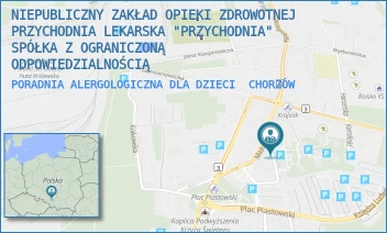 PORADNIA ALERGOLOGICZNA DLA DZIECI - NIEPUBLICZNY ZAKŁAD OPIEKI ZDROWOTNEJ PRZYCHODNIA LEKARSKA "PRZYCHODNIA" SPÓŁKA Z OGRANICZONĄ ODPOWIEDZIALNOŚCIĄ - UL. HENRYKA MAJĘTNEGO 14,  CHORZÓW