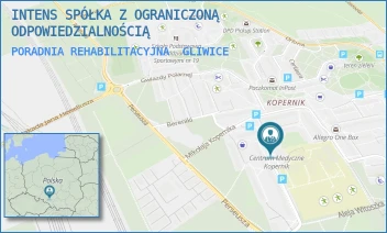 PORADNIA REHABILITACYJNA - INTENS SPÓŁKA Z OGRANICZONĄ ODPOWIEDZIALNOŚCIĄ - UL. WIELKIEJ NIEDŹWIEDZICY 4,  GLIWICE