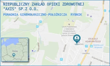 PORADNIA GINEKOLOGICZNO-POŁOŻNICZA - NIEPUBLICZNY ZAKŁAD OPIEKI ZDROWOTNEJ "AXIS" SP.Z O.O. - UL. GÓRNOŚLĄSKA 140B,  RYBNIK