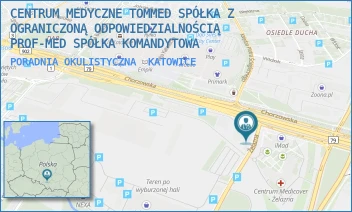 PORADNIA OKULISTYCZNA - CENTRUM MEDYCZNE TOMMED SPÓŁKA Z OGRANICZONĄ ODPOWIEDZIALNOŚCIĄ PROF-MED SPÓŁKA KOMANDYTOWA - UL. ŻELAZNA 1,  KATOWICE