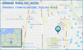 PORADNIA STOMATOLOGICZNA - BARBARA KAROLINI-BOŻEK - UL. WŁODZIMIERZA MAJAKOWSKIEGO 34,  BIELSKO-BIAŁA