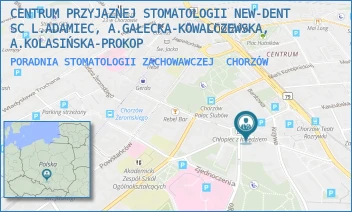 PORADNIA STOMATOLOGII ZACHOWAWCZEJ - CENTRUM PRZYJAZNEJ STOMATOLOGII ''NEW-DENT" LUCYNA ADAMIEC, AGNIESZKA GAŁECKA-KOWALCZEWSKA, ANETA KOLASIŃSKA-PROKOP SPÓŁKA JAWNA - UL. KS. BP. IGNACEGO KRASICKIEGO 16/1,  CHORZÓW