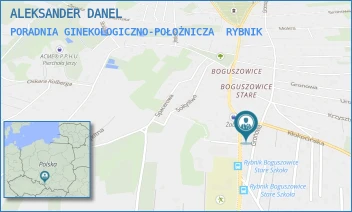 PORADNIA GINEKOLOGICZNO-POŁOŻNICZA - ALEKSANDER DANEL - UL. MAŁACHOWSKIGO 41,  RYBNIK