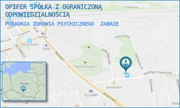 PORADNIA ZDROWIA PSYCHICZNEGO - OPIFER SPÓŁKA Z OGRANICZONĄ ODPOWIEDZIALNOŚCIĄ - UL. ALOJZEGO PAWLICZKA 20,  ZABRZE