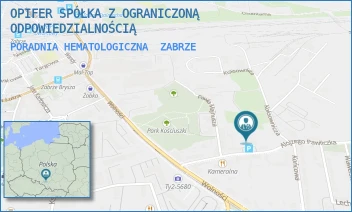 PORADNIA HEMATOLOGICZNA - OPIFER SPÓŁKA Z OGRANICZONĄ ODPOWIEDZIALNOŚCIĄ - UL. ALOJZEGO PAWLICZKA 20,  ZABRZE