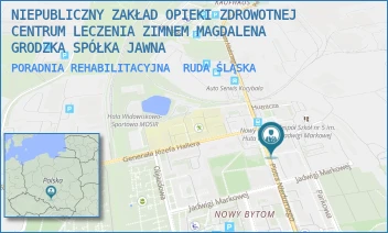 PORADNIA REHABILITACYJNA - CENTRUM LECZENIA ZIMNEM SPÓŁKA Z OGRANICZONĄ ODPOWIEDZIALNOŚCIĄ - UL. PIOTRA NIEDURNEGO 50D,  RUDA ŚLĄSKA