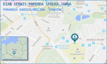 PORADNIA KARDIOLOGICZNA - DIAB SERWIS POPENDA SPÓŁKA JAWNA - UL. JÓZEFA RYSZKI 51,  CHORZÓW