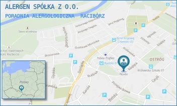 PORADNIA ALERGOLOGICZNA - ALERGEN SPÓŁKA Z O.O. - UL. KSIĄŻĘCA 12,  RACIBÓRZ