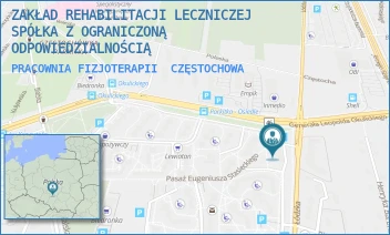 PRACOWNIA FIZJOTERAPII - ZAKŁAD REHABILITACJI LECZNICZEJ SPÓŁKA Z OGRANICZONĄ ODPOWIEDZIALNOŚCIĄ - UL. ŁÓDZKA 33,  CZĘSTOCHOWA