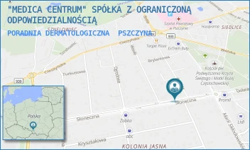 PORADNIA DERMATOLOGICZNA - "MEDICA CENTRUM" SPÓŁKA Z OGRANICZONĄ ODPOWIEDZIALNOŚCIĄ - UL. SŁONECZNA 4,  PSZCZYNA