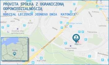 ODDZIAŁ LECZENIA JEDNEGO DNIA - PROVITA SPÓŁKA Z OGRANICZONĄ ODPOWIEDZIALNOŚCIĄ - UL. FABRYCZNA 13D,  KATOWICE