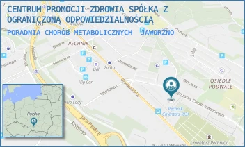 PORADNIA CHORÓB METABOLICZNYCH - CENTRUM PROMOCJI ZDROWIA SPÓŁKA Z OGRANICZONĄ ODPOWIEDZIALNOŚCIĄ - UL. IGNACEGO PADEREWSKIEGO 43,  JAWORZNO