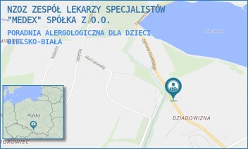 PORADNIA ALERGOLOGICZNA DLA DZIECI - NZOZ ZESPÓŁ LEKARZY SPECJALISTÓW "MEDEX" SPÓŁKA Z O.O. - UL. ZYGMUNTA KRASIŃSKIEGO 30,  BIELSKO-BIAŁA