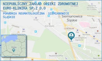 PORADNIA REUMATOLOGICZNA - NIEPUBLICZNY ZAKŁAD OPIEKI ZDROWOTNEJ EURO-KLINIKA SP.Z O.O - UL. UL. WYSPIAŃSKIEGO 3,  SIEMIANOWICE ŚLĄSKIE