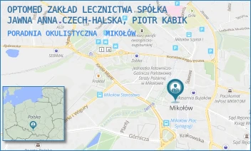 PORADNIA OKULISTYCZNA - OPTOMED ZAKŁAD LECZNICTWA SPÓŁKA JAWNA ANNA CZECH-HALSKA, PIOTR KABIK - RYNEK 20,  MIKOŁÓW