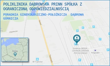 PORADNIA GINEKOLOGICZNO-POŁOŻNICZA - POLIKLINIKA DĄBROWSKA PRINN SPÓŁKA Z OGRANICZONĄ ODPOWIEDZIALNOŚCIĄ - UL. AL. J. PIŁSUDSKIEGO 92,  DĄBROWA GÓRNICZA