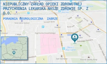 PORADNIA NEUROLOGICZNA - NIEPUBLICZNY ZAKŁAD OPIEKI ZDROWOTNEJ PRZYCHODNIA LEKARSKA NASZE ZDROWIE SP. Z O.O. - UL. ŚW. FLORIANA 2-4,  ZABRZE