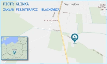 ZAKŁAD FIZJOTERAPII - PIOTR GLINKA - UL. SOSNOWA 16,  BLACHOWNIA