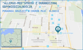 PORADNIA GRUŹLICY I CHORÓB PŁUC - "ALLERGO-MED"SPÓŁKA Z OGRANICZONĄ ODPOWIEDZIALNOŚCIĄ - UL. KILIŃSKIEGO 15,  GLIWICE