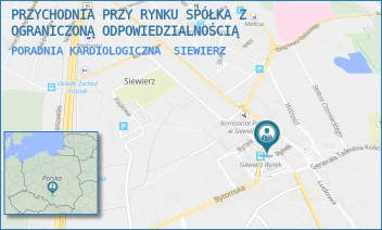 PORADNIA KARDIOLOGICZNA - PRZYCHODNIA PRZY RYNKU SPÓŁKA Z OGRANICZONĄ ODPOWIEDZIALNOŚCIĄ - UL. RYNEK 30,  SIEWIERZ