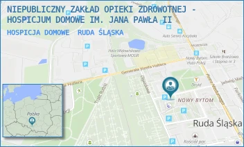 HOSPICJA DOMOWE - NIEPUBLICZNY ZAKŁAD OPIEKI ZDROWOTNEJ - HOSPICJUM DOMOWE IM. JANA PAWŁA II - UL. JADWIGI MARKOWEJ 4,  RUDA ŚLĄSKA