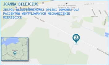 ZESPÓŁ DŁUGOTERMINOWEJ OPIEKI DOMOWEJ DLA PACJENTÓW WENTYLOWANYCH MECHANICZNIE - JOANNA BIŁEJCZUK - UL. OSIEDLE MIERZĘCICE 76,  MIERZĘCICE