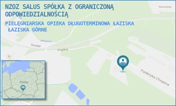 PIELĘGNIARSKA OPIEKA DŁUGOTERMINOWA ŁAZISKA - NZOZ SALUS SPÓŁKA Z OGRANICZONĄ ODPOWIEDZIALNOŚCIĄ - UL. CHOPINA 5,  ŁAZISKA GÓRNE
