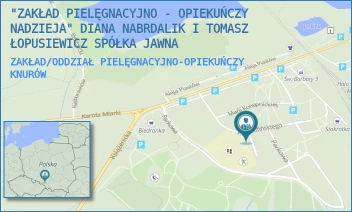 ZAKŁAD/ODDZIAŁ PIELĘGNACYJNO-OPIEKUŃCZY - "ZAKŁAD PIELĘGNACYJNO - OPIEKUŃCZY NADZIEJA" DIANA NABRDALIK-LEŚNIAK,TOMASZ ŁOPUSIEWICZ  I OLAF NABRDALIK SPÓŁKA JAWNA - UL. PARKOWA 1A,  KNURÓW
