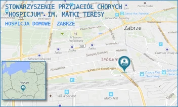 HOSPICJA DOMOWE - STOWARZYSZENIE PRZYJACIÓŁ CHORYCH "HOSPICJUM" IM. MATKI TERESY - UL. DWORCOWA 8A,  ZABRZE