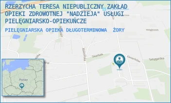 PIELĘGNIARSKA OPIEKA DŁUGOTERMINOWA - RZERZYCHA TERESA NIEPUBLICZNY ZAKŁAD OPIEKI ZDROWOTNEJ "NADZIEJA" USŁUGI PIELĘGNIARSKO-OPIEKUŃCZE - UL. GWARKÓW 22A,  ŻORY