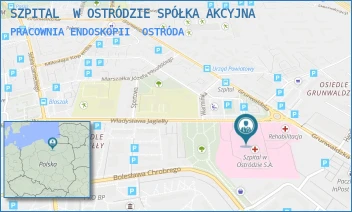 PRACOWNIA ENDOSKOPII - SZPITAL  W OSTRÓDZIE SPÓŁKA AKCYJNA - JAGIEŁLY 1,  OSTRÓDA