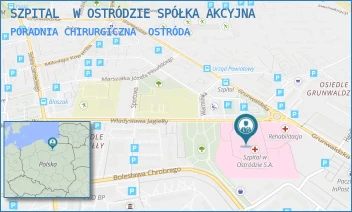 PORADNIA CHIRURGICZNA - SZPITAL  W OSTRÓDZIE SPÓŁKA AKCYJNA - JAGIEŁLY 1,  OSTRÓDA