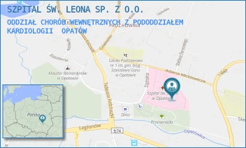 ODDZIAŁ CHORÓB WEWNĘTRZNYCH Z PODODDZIAŁEM KARDIOLOGII - SZPITAL ŚW. LEONA SP. Z O.O. - SZPITALNA 4/SZP,  OPATÓW