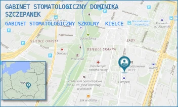 GABINET STOMATOLOGICZNY SZKOLNY - GABINET STOMATOLOGICZNY DOMINIKA SZCZEPANEK - TARGOWA 3,  KIELCE