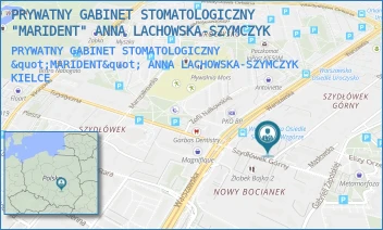 PRYWATNY GABINET STOMATOLOGICZNY "MARIDENT" ANNA LACHOWSKA-SZYMCZYK - PRYWATNY GABINET STOMATOLOGICZNY "MARIDENT" ANNA LACHOWSKA-SZYMCZYK - DOMANIÓWKA 1/1F,  KIELCE