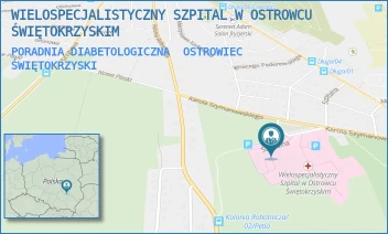 PORADNIA DIABETOLOGICZNA - WIELOSPECJALISTYCZNY SZPITAL W OSTROWCU ŚWIĘTOKRZYSKIM - SZYMANOWSKIEGO 11,  OSTROWIEC ŚWIĘTOKRZYSKI