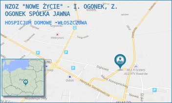HOSPICJUM DOMOWE - NZOZ "NOWE ŻYCIE" - I. OGONEK, Z. OGONEK SPÓŁKA JAWNA - MLECZARSKA 11,  WŁOSZCZOWA