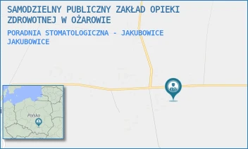 PORADNIA STOMATOLOGICZNA - JAKUBOWICE - SAMODZIELNY PUBLICZNY ZAKŁAD OPIEKI ZDROWOTNEJ W OŻAROWIE - - 48,  JAKUBOWICE