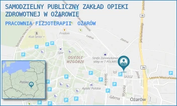 PRACOWNIA FIZJOTERAPII - SAMODZIELNY PUBLICZNY ZAKŁAD OPIEKI ZDROWOTNEJ W OŻAROWIE - SPACEROWA 10,  OŻARÓW