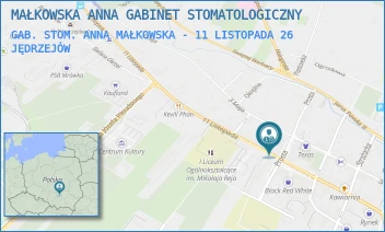 GAB. STOM. ANNA MAŁKOWSKA - 11 LISTOPADA 26 - MAŁKOWSKA ANNA GABINET STOMATOLOGICZNY - 11 LISTOPADA 26,  JĘDRZEJÓW
