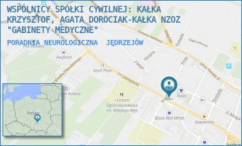 PORADNIA NEUROLOGICZNA - WSPÓLNICY SPÓŁKI CYWILNEJ: KAŁKA KRZYSZTOF, AGATA DOROCIAK-KAŁKA NZOZ "GABINETY MEDYCZNE" - PROSTA 4,  JĘDRZEJÓW