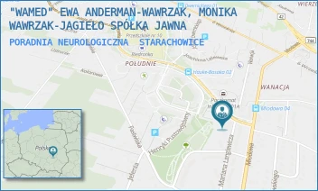 PORADNIA NEUROLOGICZNA - "WAMED" EWA ANDERMAN-WAWRZAK, MONIKA WAWRZAK-JAGIEŁO SPÓŁKA JAWNA - JANA PAWAŁA II 1,  STARACHOWICE