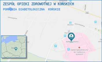 PORADNIA DIABETOLOGICZNA - ZESPÓŁ OPIEKI ZDROWOTNEJ W KOŃSKICH - GIMNAZJALNA 41B,  KOŃSKIE