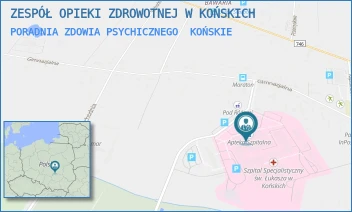 PORADNIA ZDOWIA PSYCHICZNEGO - ZESPÓŁ OPIEKI ZDROWOTNEJ W KOŃSKICH - GIMNAZJALNA 41B,  KOŃSKIE