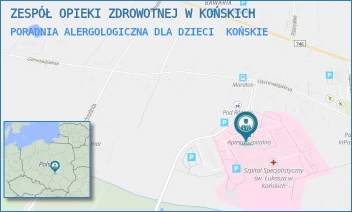PORADNIA ALERGOLOGICZNA DLA DZIECI - ZESPÓŁ OPIEKI ZDROWOTNEJ W KOŃSKICH - GIMNAZJALNA 41B,  KOŃSKIE