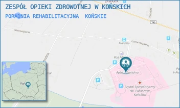 PORADNIA REHABILITACYJNA - ZESPÓŁ OPIEKI ZDROWOTNEJ W KOŃSKICH - GIMNAZJALNA 41B,  KOŃSKIE