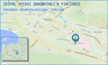 PORADNIA REUMATOLOGICZNA - ZESPÓŁ OPIEKI ZDROWOTNEJ W PIŃCZOWIE - ARMII KRAJOWEJ 22,  PIŃCZÓW