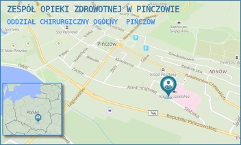 ODDZIAŁ CHIRURGICZNY OGÓLNY - ZESPÓŁ OPIEKI ZDROWOTNEJ W PIŃCZOWIE - ARMII KRAJOWEJ 22,  PIŃCZÓW