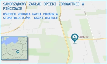 OŚRODEK ZDROWIA GACKI PORADNIA STOMATOLOGICZNA - SAMORZĄDOWY ZAKŁAD OPIEKI ZDROWOTNEJ W PIŃCZOWIE - 2A,  GACKI-OSIEDLE